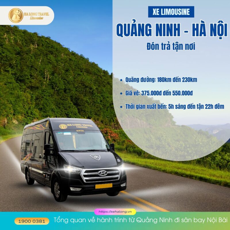 Xe Quảng Ninh đi sân bay Nội Bài - Cách đặt vé nhanh nhất 2 Tổng quan về hành trình từ Quảng Ninh đi sân bay Nội Bài